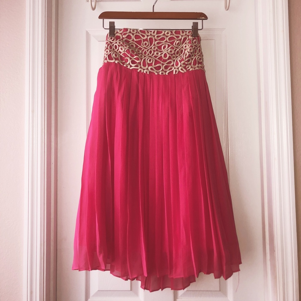 LILLY PULITZER | JILLIAN PLEATED STRAPLESS DRESS
